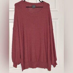 Arula Altered State Women's Rose color  Knit Sweater Size A or 1x Plus Size
